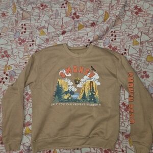 Vintage Y2K Smokey The Bear Only You Can Prevent Wildfires Crewneck XL